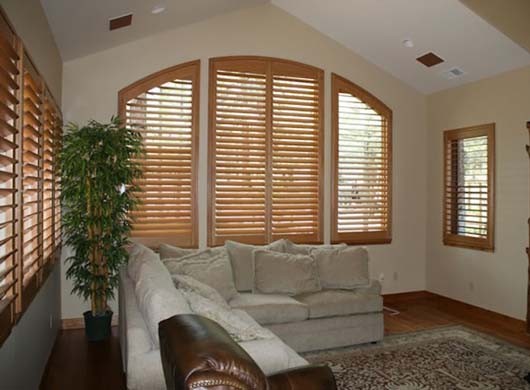 Heritance® Hardwood Shutters Stained